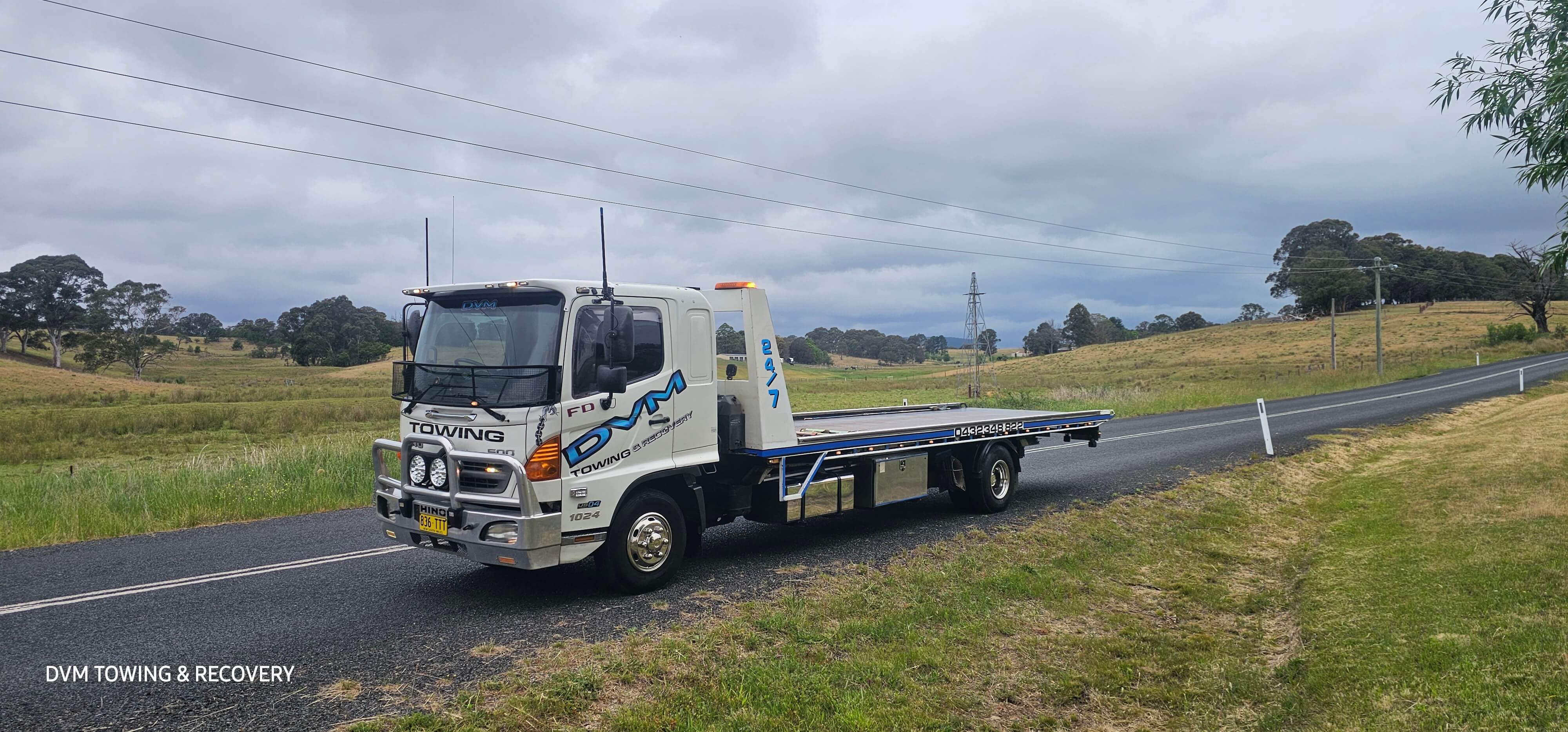 DVM Towing Service in Faulconbridge - Professional towing truck with vehicle loaded